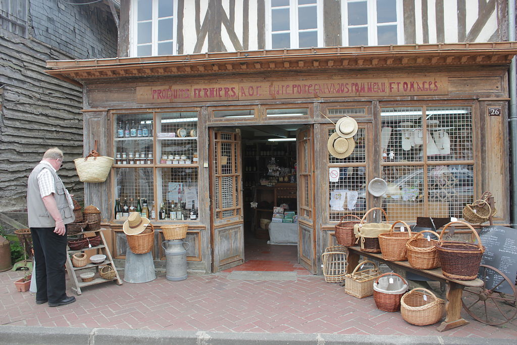 Shop in Beuvron-en-Auge, Normandy, France