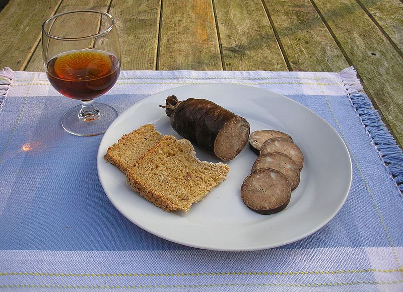 Andouille de Vire and Pommeau