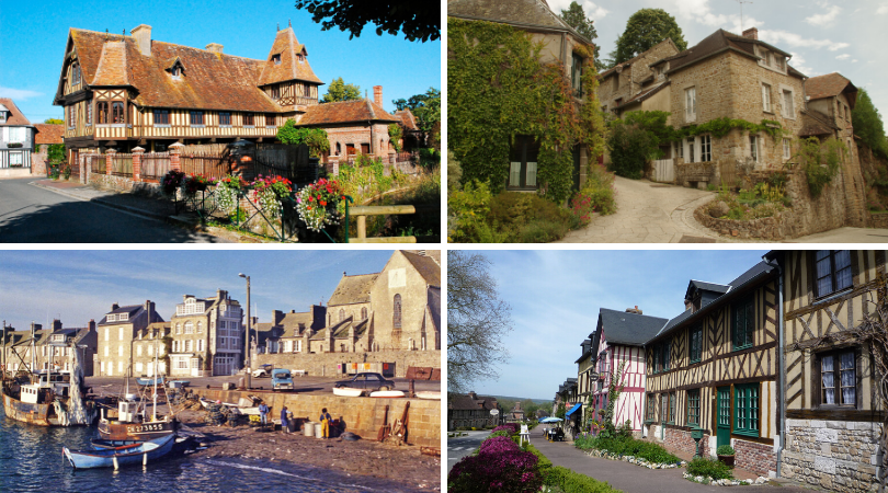 4 of Normandy's Plus Beaux Villages: Beuvron-en-Auge, Barfleur, Saint-Céneri-Le-Gérei and Le Bec-Hellouin