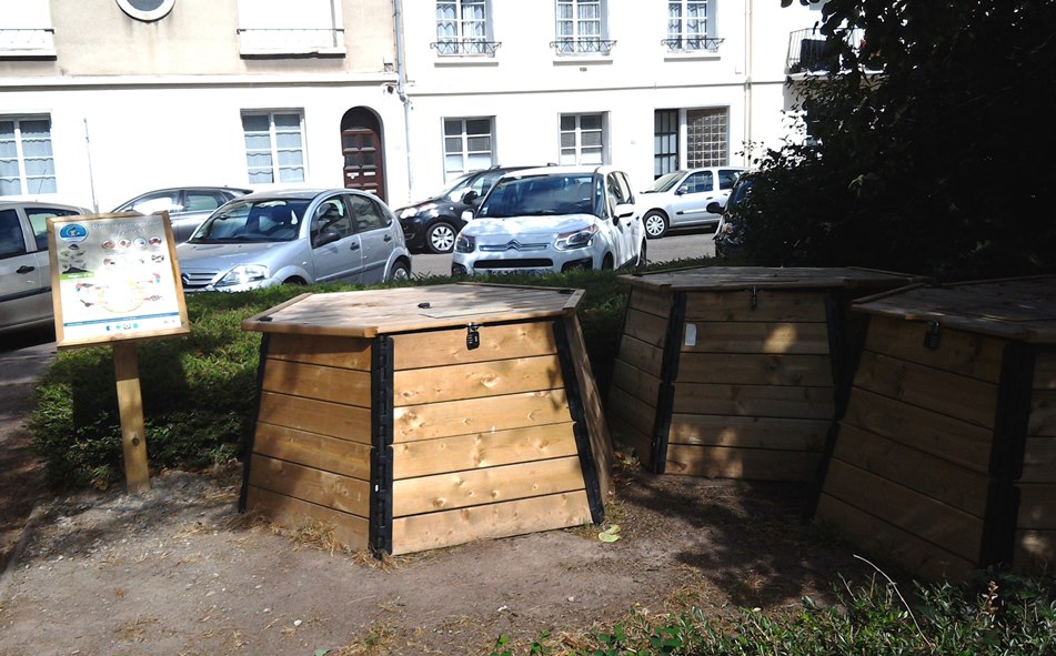 Communal Compost Bins inn Caen, Normandy