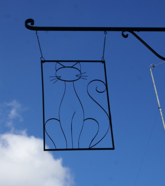 Cat sign in DInan,Brittany