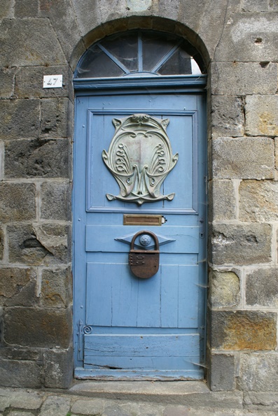 Front door in Dinan.Brittany