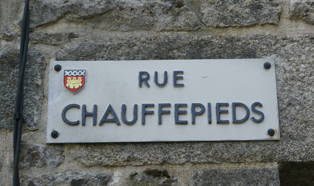 Street name, Dinan, Brittany