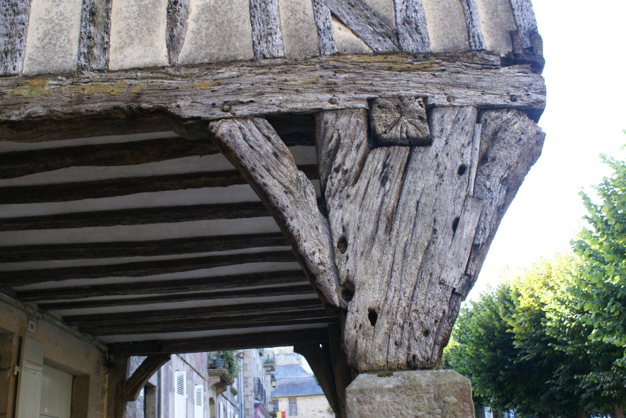 Wooden building in Dinan