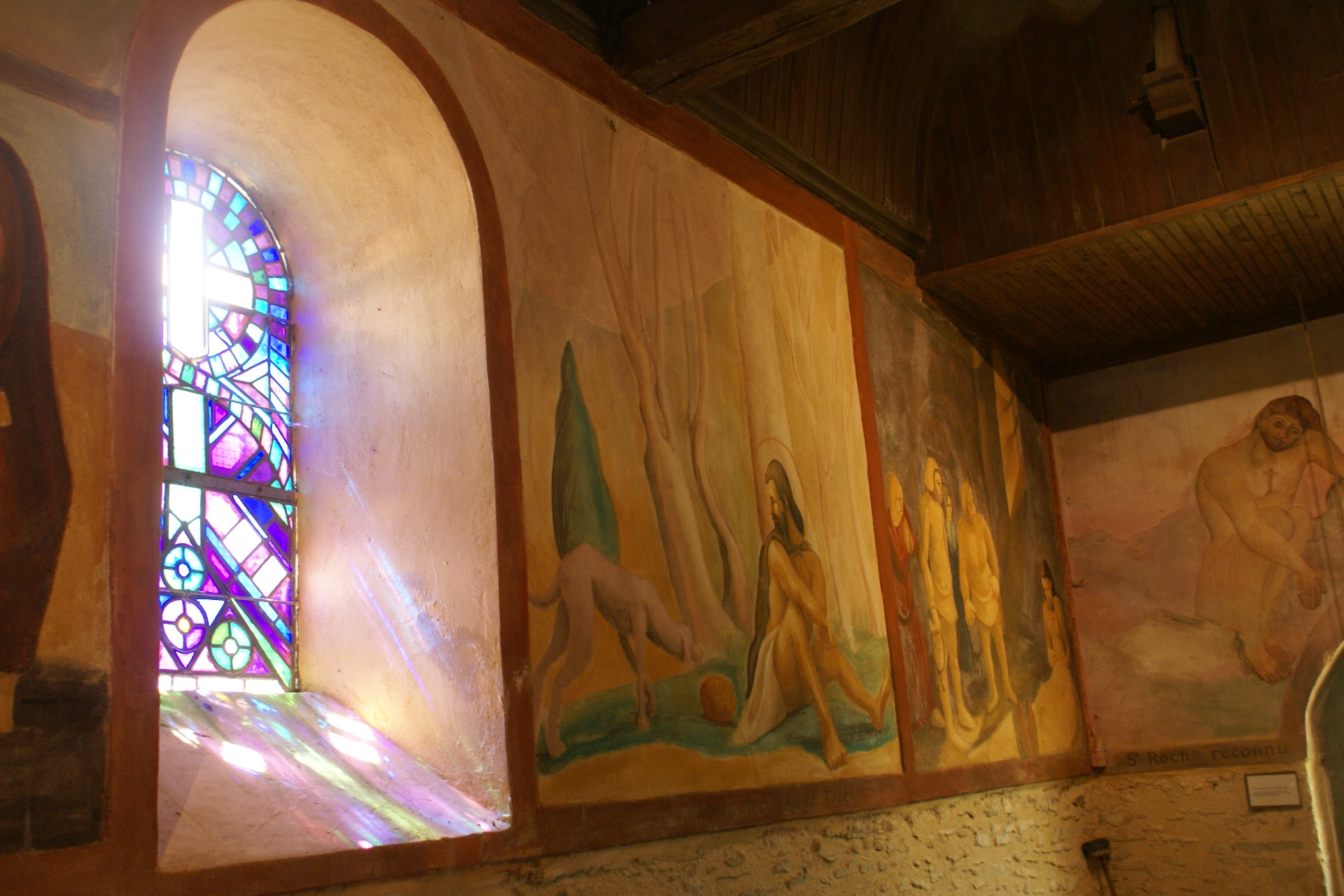 Frescoes in the Church of Saint-Roch, Pont D'Ouilly, Normandy