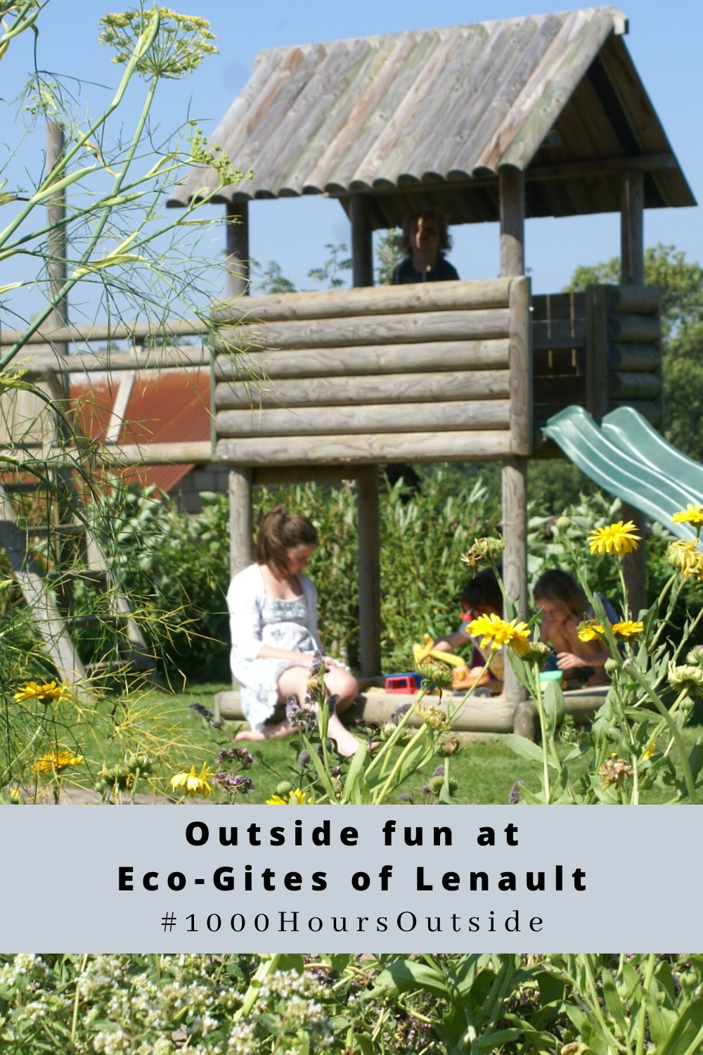 Outside fun at Eco-Gites of Lenault, a holiday home in Normandy, France