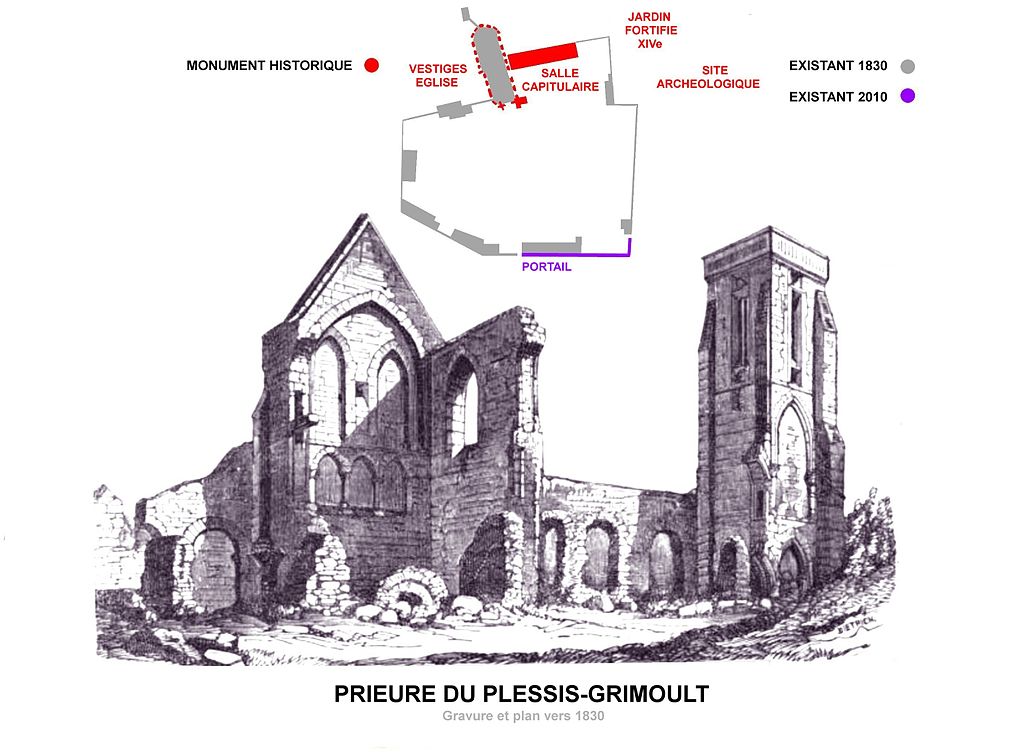 Abbaye Saint-Etienne, Le Plessis-Grimout, Normandy