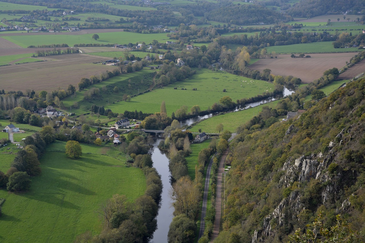 Panoramic views of Clécy