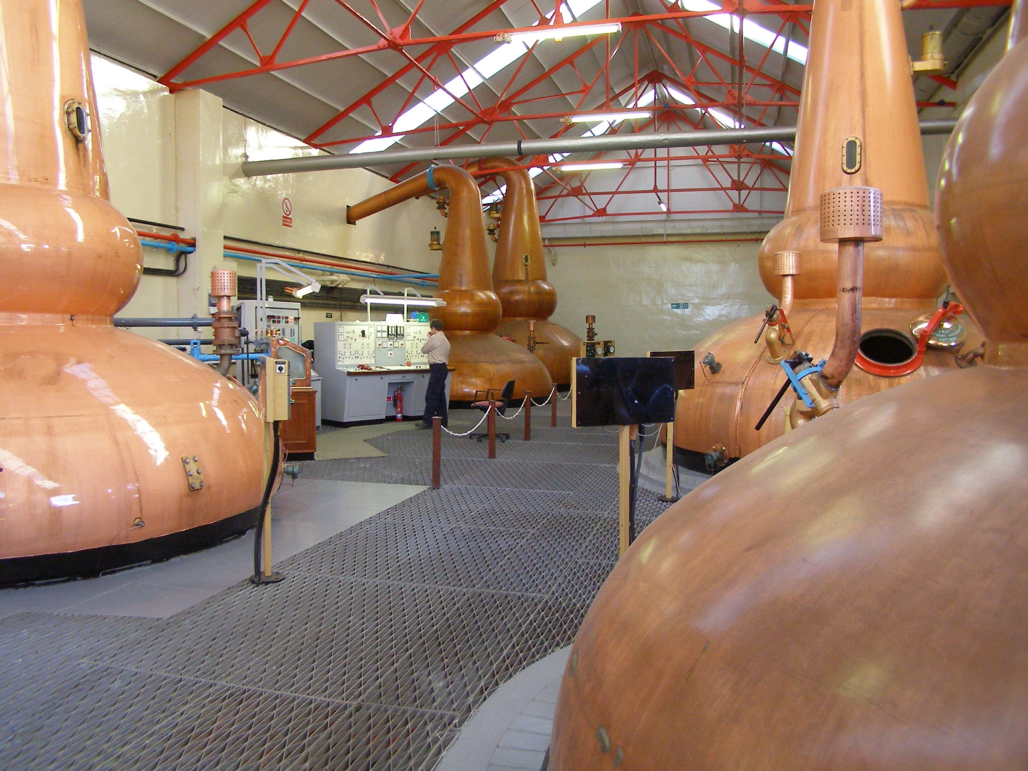 Glenfarclas Distillery whisky stills