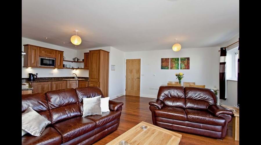 Lounge and kitchen