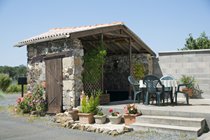 Outside eating area and covered terrace