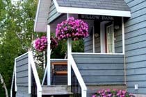 There are always plenty of flowers to brighten the exterior of the cottage.