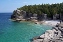 The Grotto on Georgian Bay in the Bruce Peninsula National Park is one of the favorite destination for visitors to the cottage.