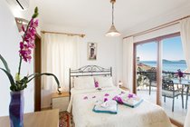 Kalamar Meltem Apartments Master Bedroom with Balcony