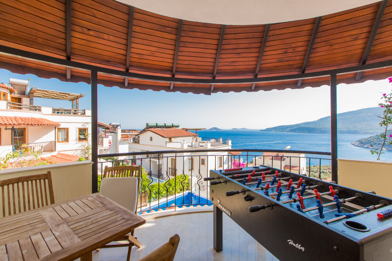 First Floor Balcony and Football Table