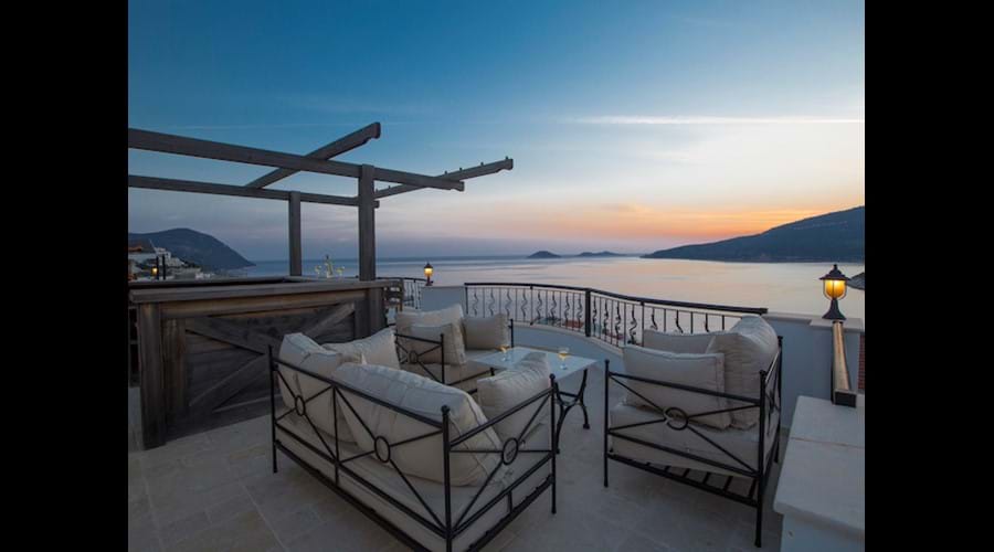 Sunset on the Roof Terrace