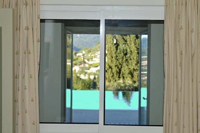 March 2017 - New window in second Apartment Bedroom now provides a front facing view of the pool and lush countryside beyond.  