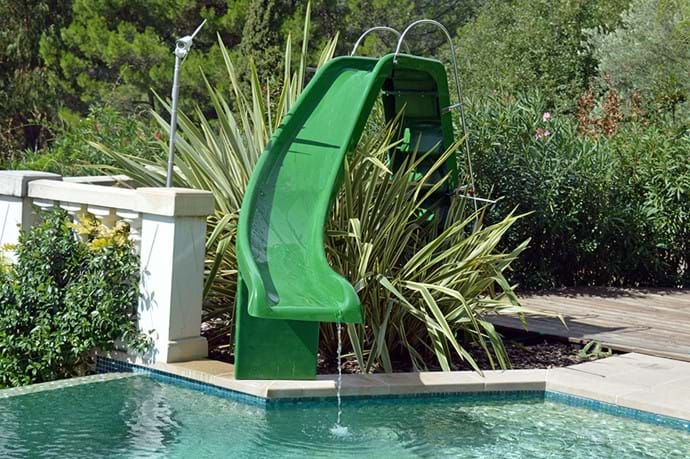 September 2016 - Water Slide installed.  A fantastic new feature.  2.3 metres (7