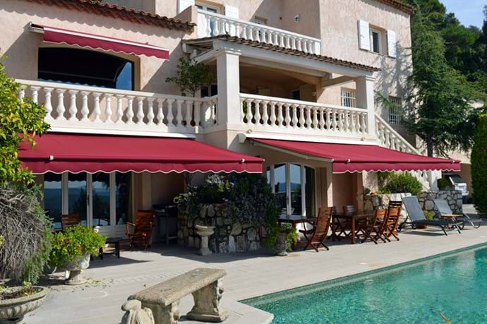 October 2015 - New Poolside Electric Awnings have now replaced the old ones.  Electrically operated, guests can adjust the amount of shade for poolside dining or close them fully for maximum sunshine exposure - all at the touch of a button. 