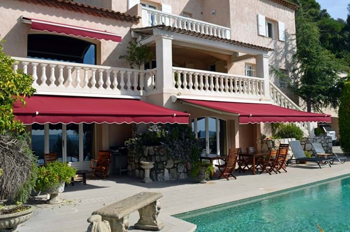 October 2015 - New Poolside Electric Awnings have now replaced the old ones.  Electrically operated, guests can adjust the amount of shade for poolside dining or close them fully for maximum sunshine exposure - all at the touch of a button.