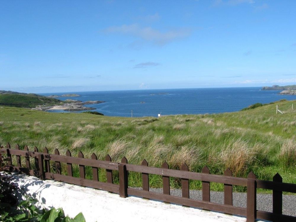Ocean view from the garden at Cornhill