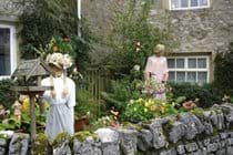 Scarecrow display in local garden