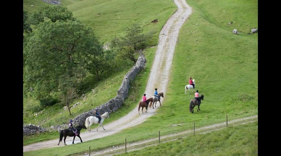 Horseriding at Kilnsey 