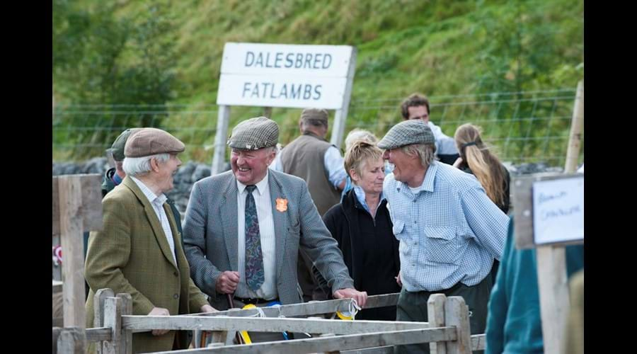 Having a good time at the Kilnsey show