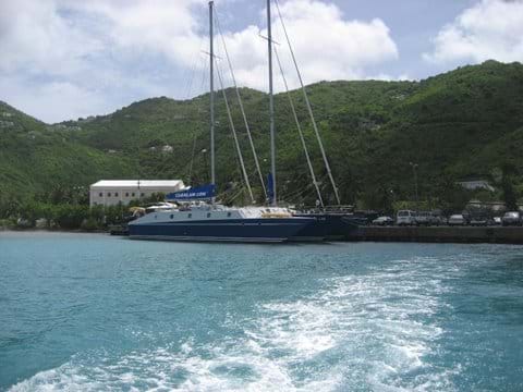 Leaving Peter Island Ferry Port - Tortola