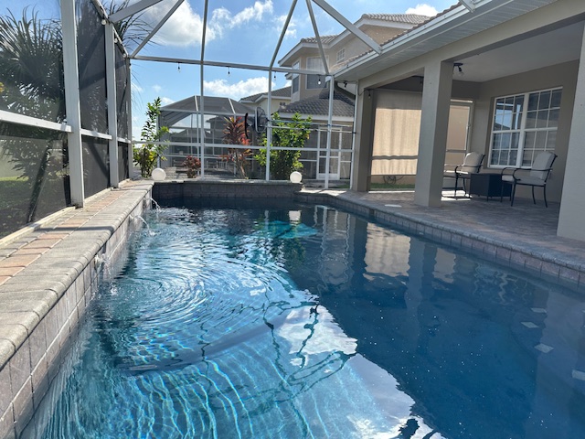 large heated pool