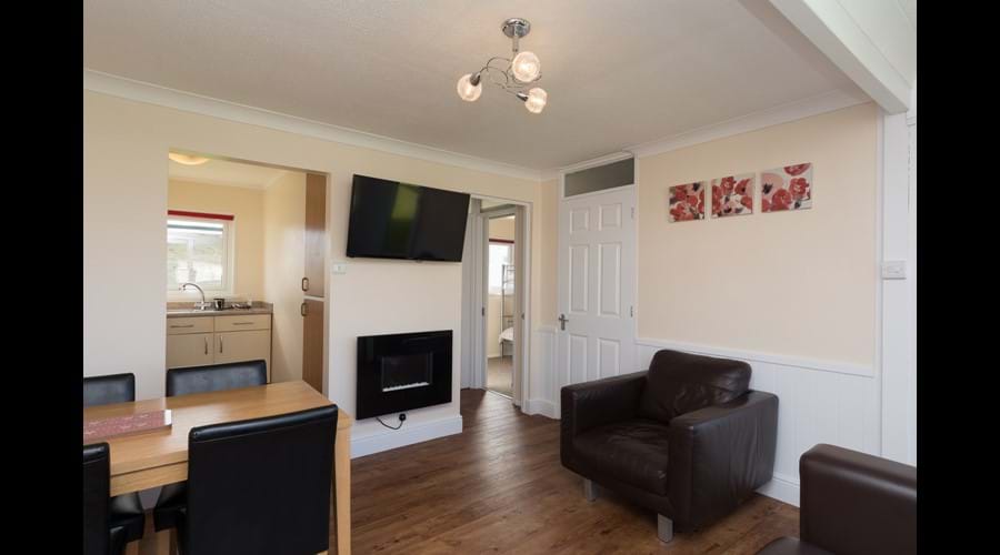 Modern open plan sitting/dining/kitchen area