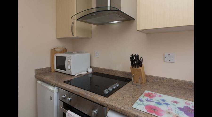 Well equipped modern kitchen with washing machine