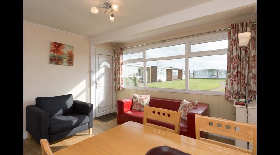 South facing open plan sitting/dining room