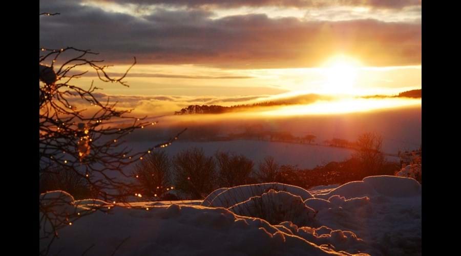 Winter view from Stables cottage