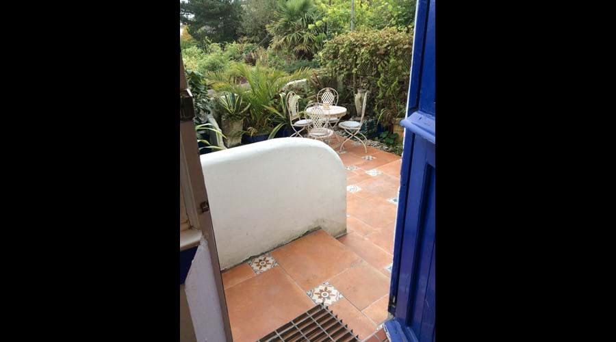 Stable door from Kitchen leading to beautiful valley views