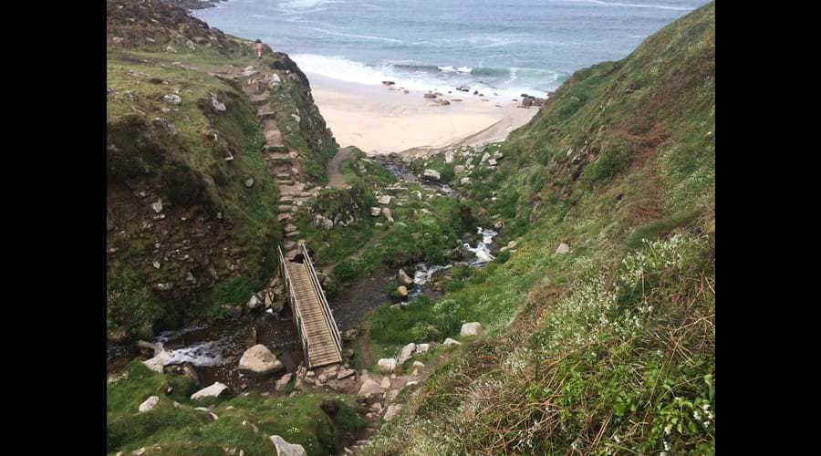 South West coastal path by Cape Cornwall