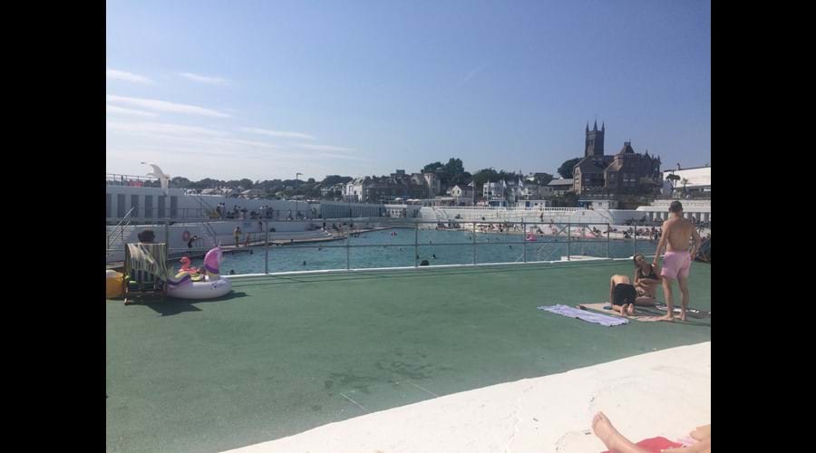 Jubilee Art deco Lido in Penzance (can be seen from Seabreeze balcony)