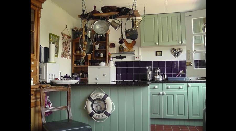 open plan dining and kitchen