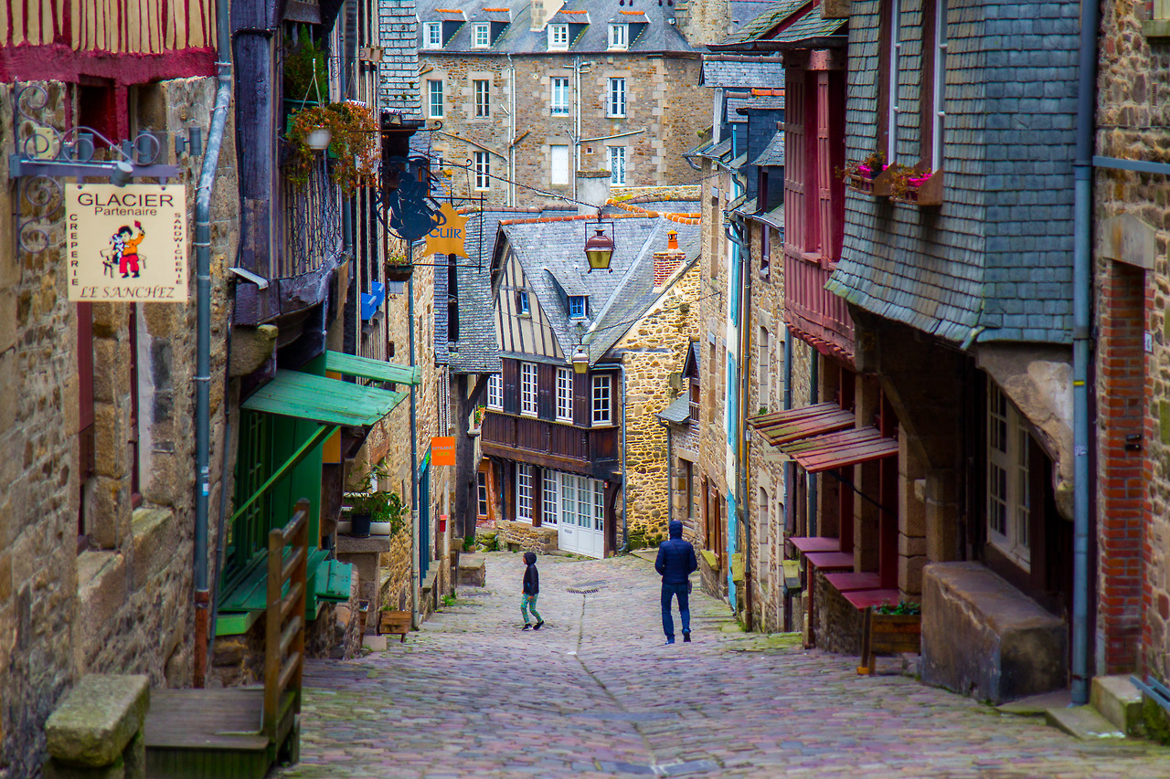 DINAN, medieval town - half an hour drive from St-Cast - Brittany, France