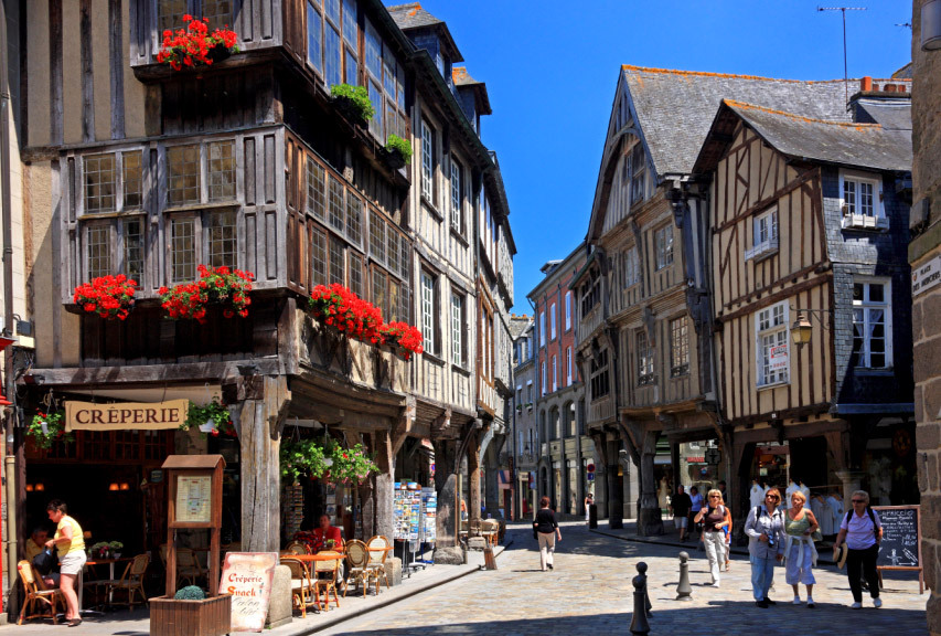DINAN, medieval town - half an hour drive from St-Cast - Brittany, France