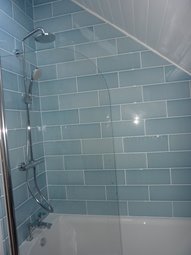 Main Bathroom - Shower over bath
