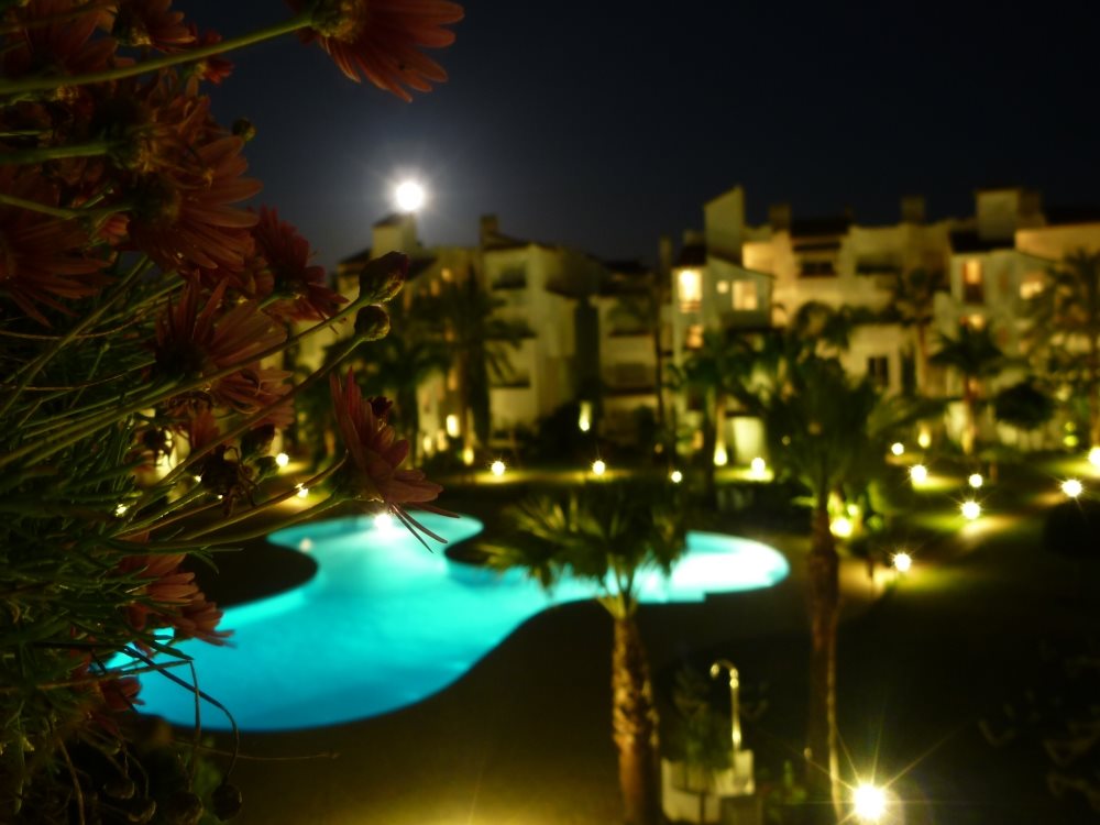 Very pretty at night too