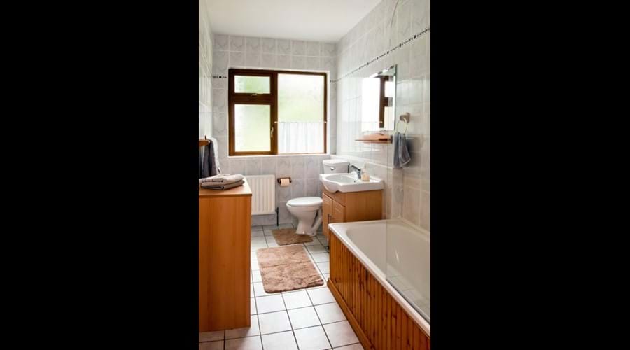 Main bathroom with bathtub