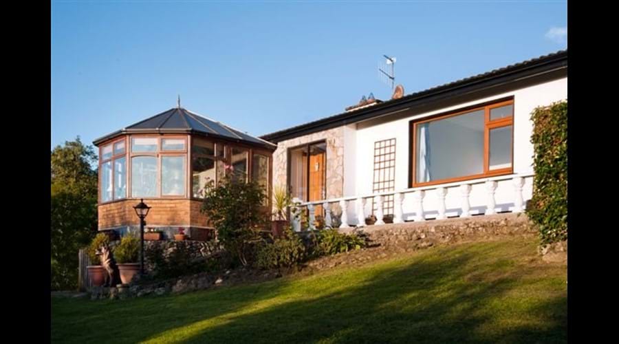 View from garden to front of house