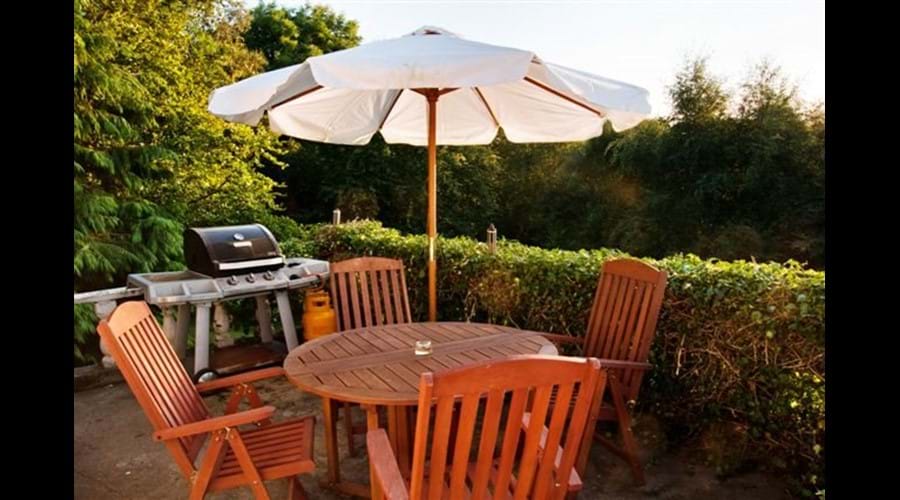 BBQ and patio area