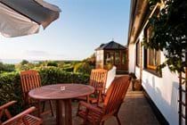 Patio area with garden furniture