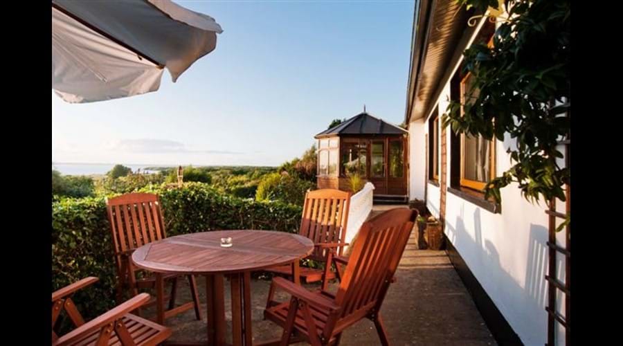 Patio area with garden furniture