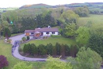 Aerial picture of house and garden
