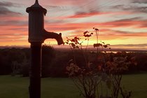 Old water pump in the garden