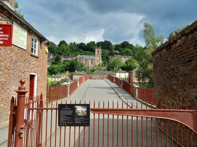 THE TOLL HOUSE - LOOKING ON THE IRON BRIDGE